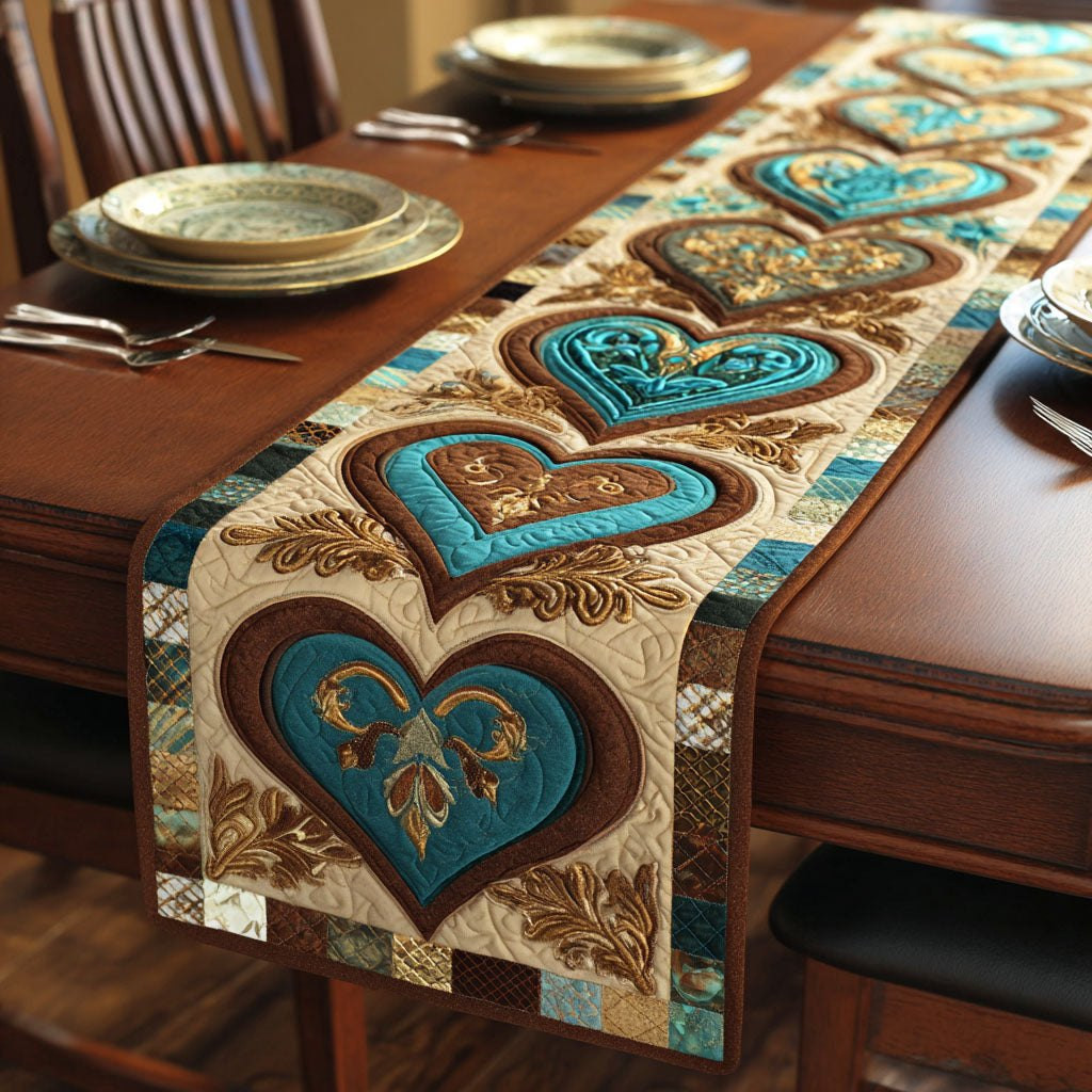 Timber Hearts Table Runner - Made to Order TABLE928