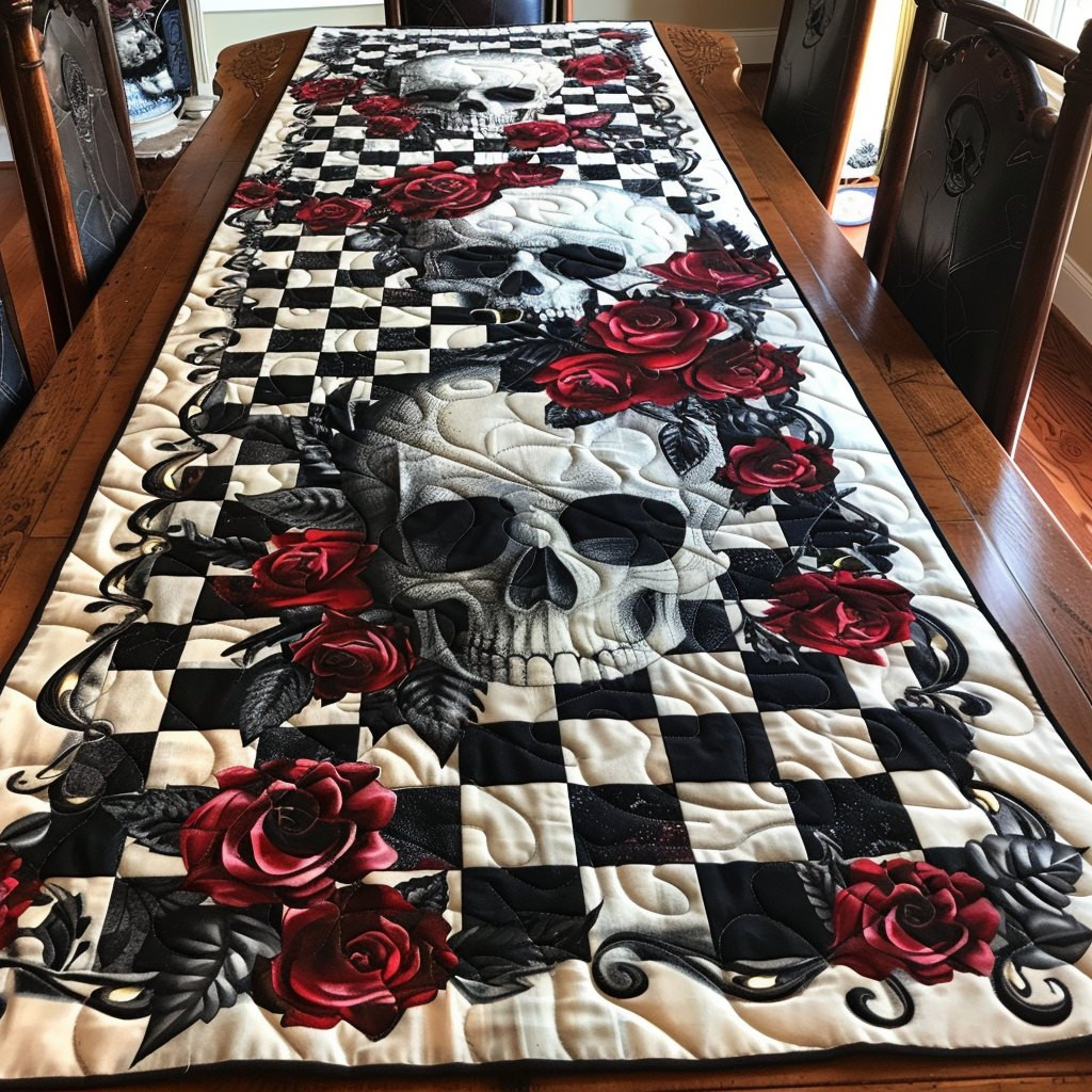 Skull Garden Table Runner - Made to Order TABLE928