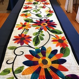 Spring Vine Blossoms Table Runner - Made to Order TABLE928