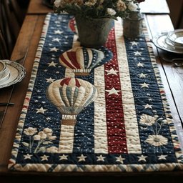 Stars Stripes Delight Table Runner - Made to Order TABLE928