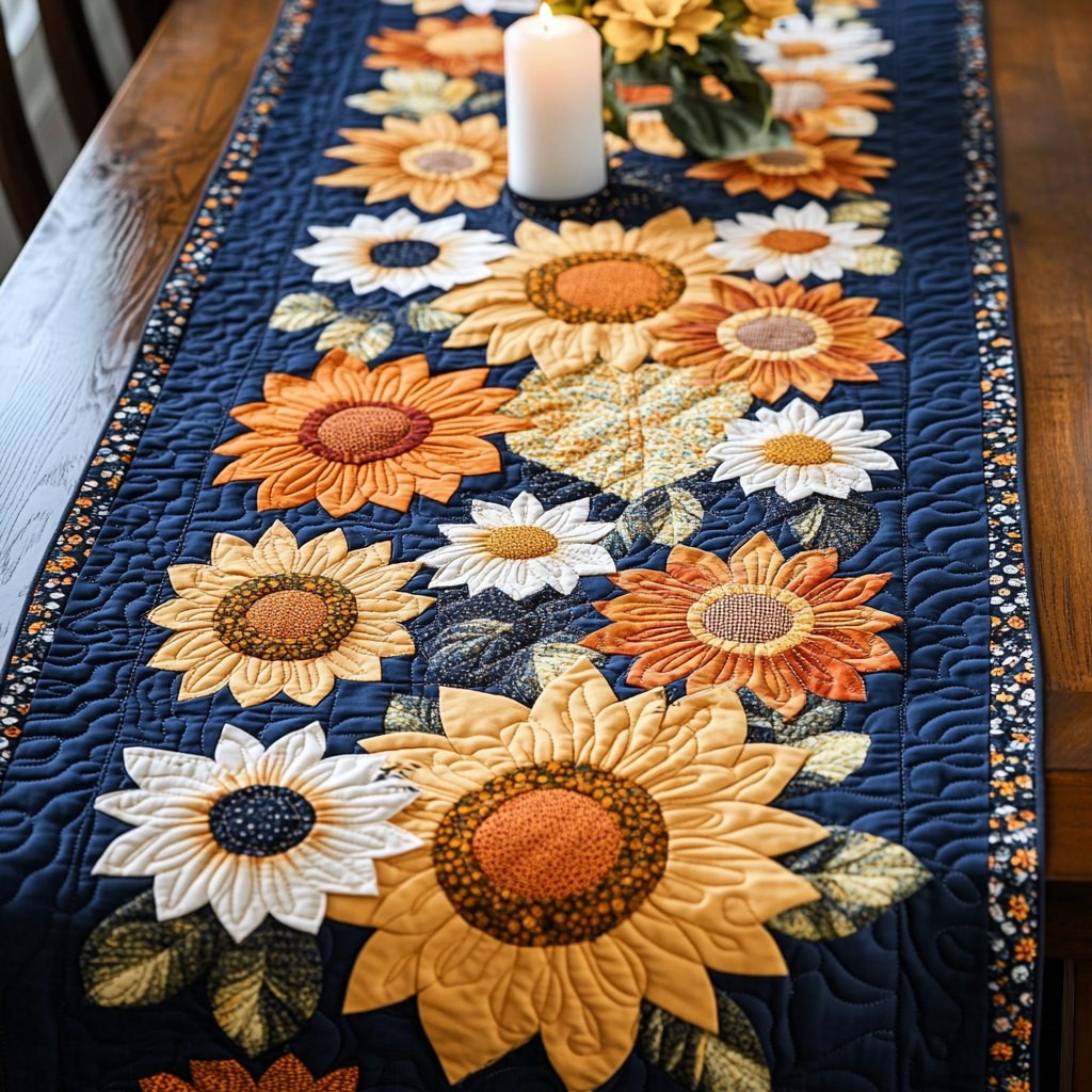 Solar Sunflower Table Runner - Made to Order TABLE928