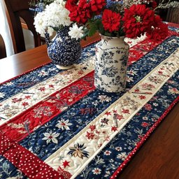 Stars and Petals Table Runner - Made to Order TABLE928