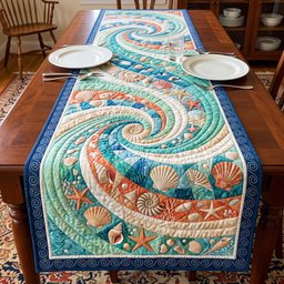 Spiral Current Table Runner - Made to Order TABLE928