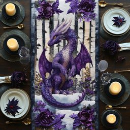 Skyborn Serpent Table Runner - Made to Order TABLE928