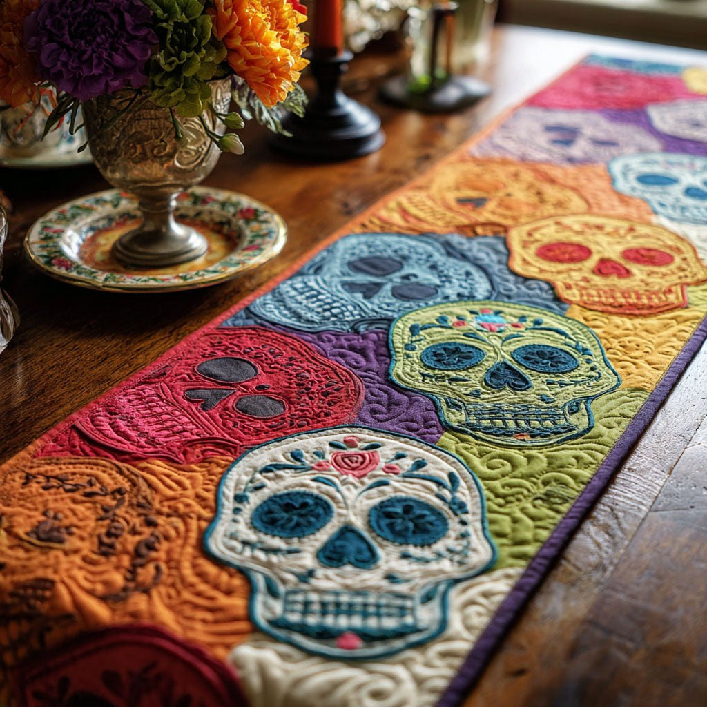 Skull Dance Table Runner - Made to Order TABLE928