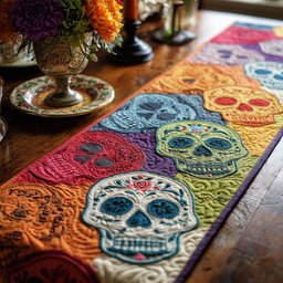 Skull Dance Table Runner - Made to Order TABLE928