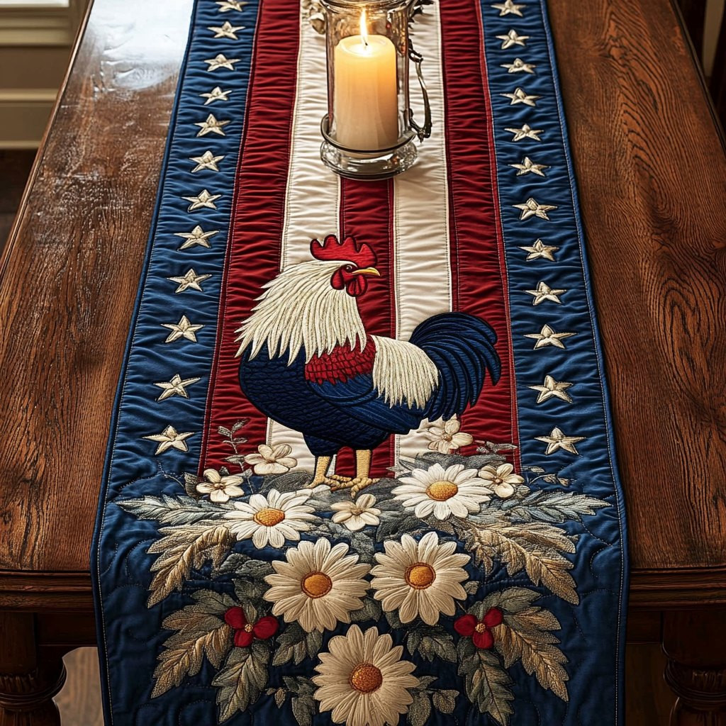 Star Rooster Table Runner - Made to Order TABLE928