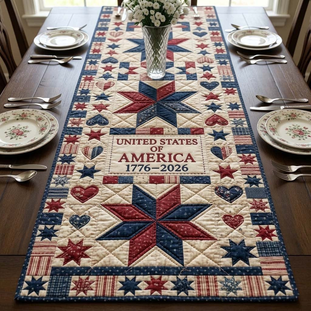 Star Heritage Table Runner - Made to Order TABLE928