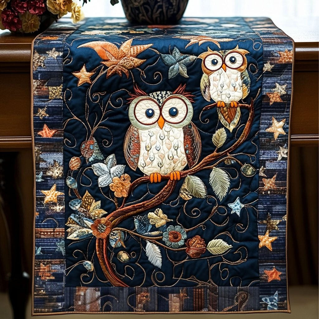Starry Night Owls Table Runner - Made to Order TABLE928