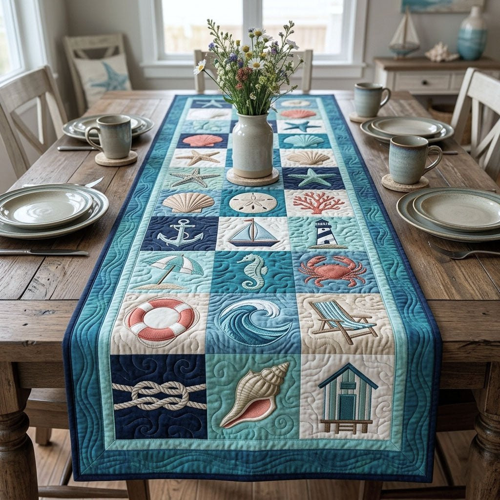 Summer Mini Coastal Table Runner - Made to Order TABLE928