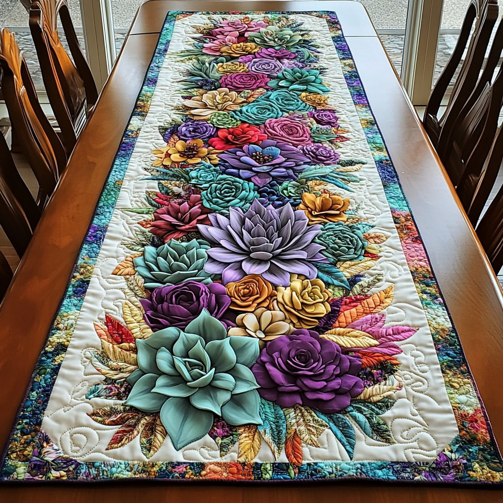 Succulent Dreams Table Runner - Made to Order TABLE928