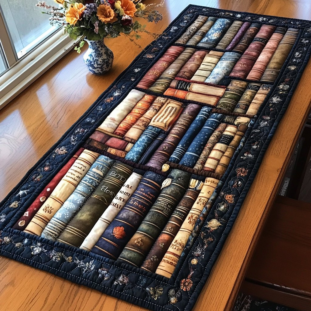 Stylish Bookshelf Table Runner - Made to Order TABLE928
