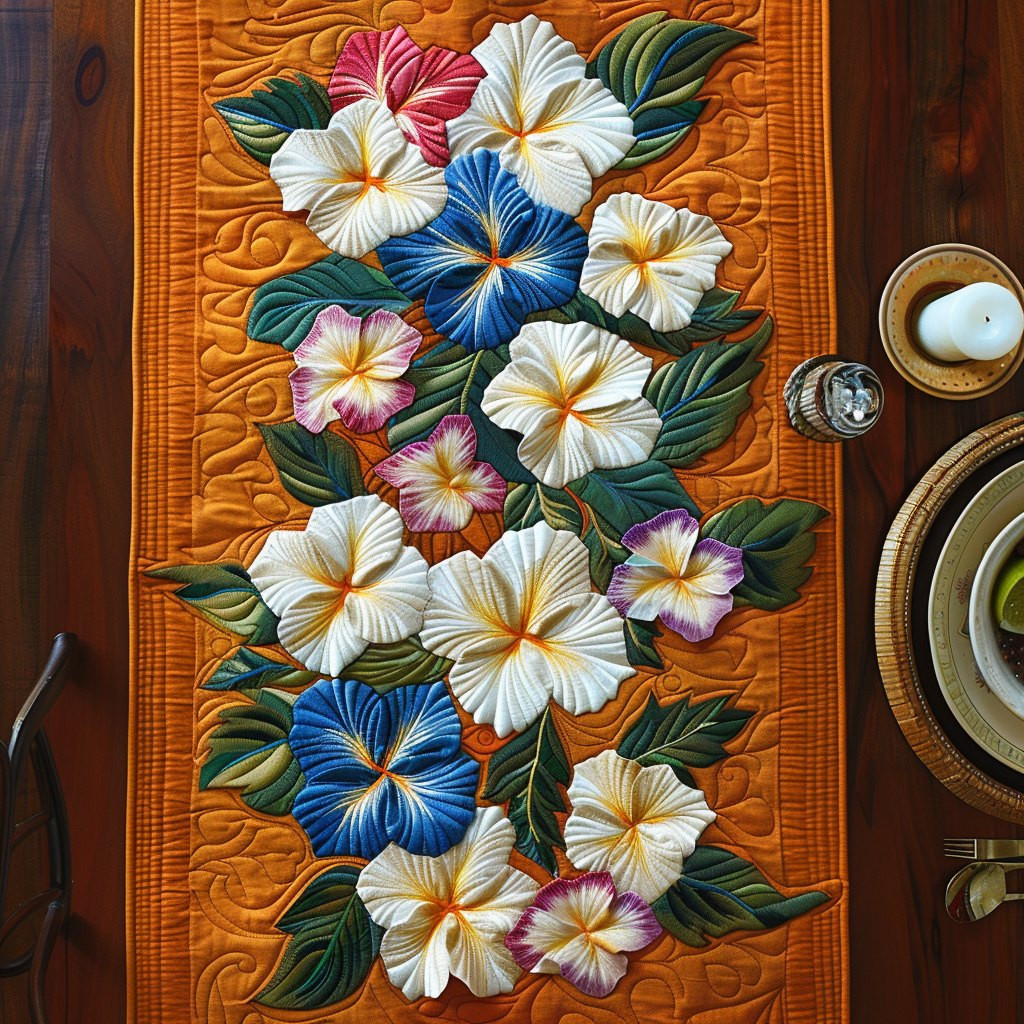 Summer Hibiscus Table Runner - Made to Order TABLE928