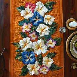 Summer Hibiscus Table Runner - Made to Order TABLE928