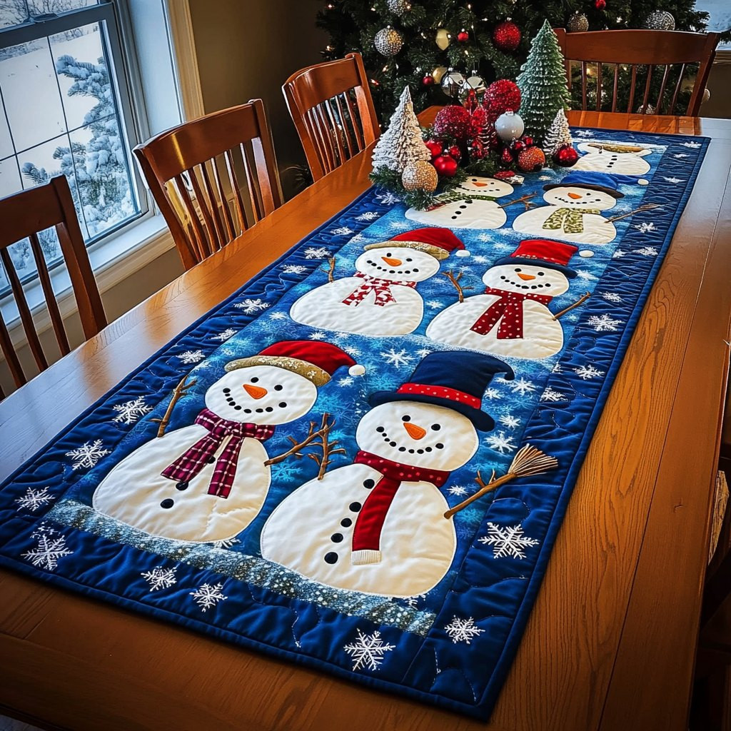 Snowflake Sparkle Table Runner - Made to Order TABLE928