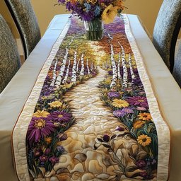 Stone Petal Lane Table Runner - Made to Order TABLE928