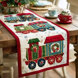 Steam Engine Holiday Table Runner - Made to Order TABLE928
