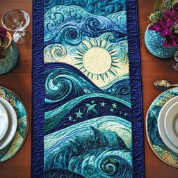 Starry Ocean Table Runner - Made to Order TABLE928
