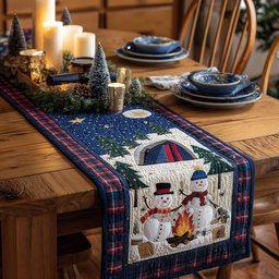 Snowbound Campsite Table Runner - Made to Order TABLE928