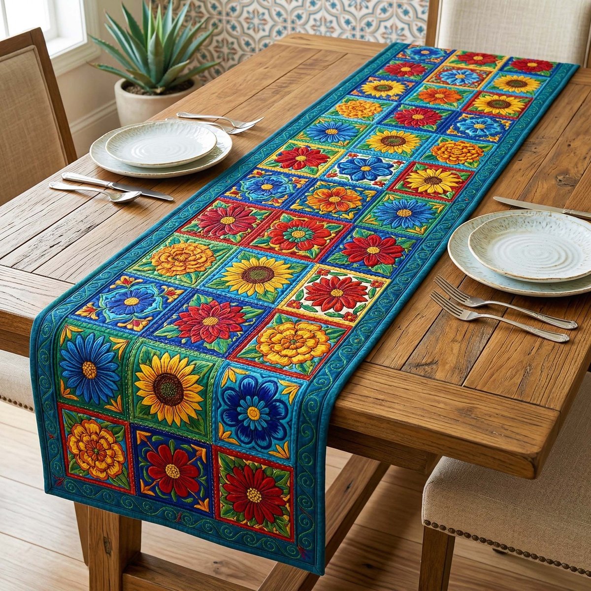 Sunflower Sky Table Runner - Made to Order TABLE928