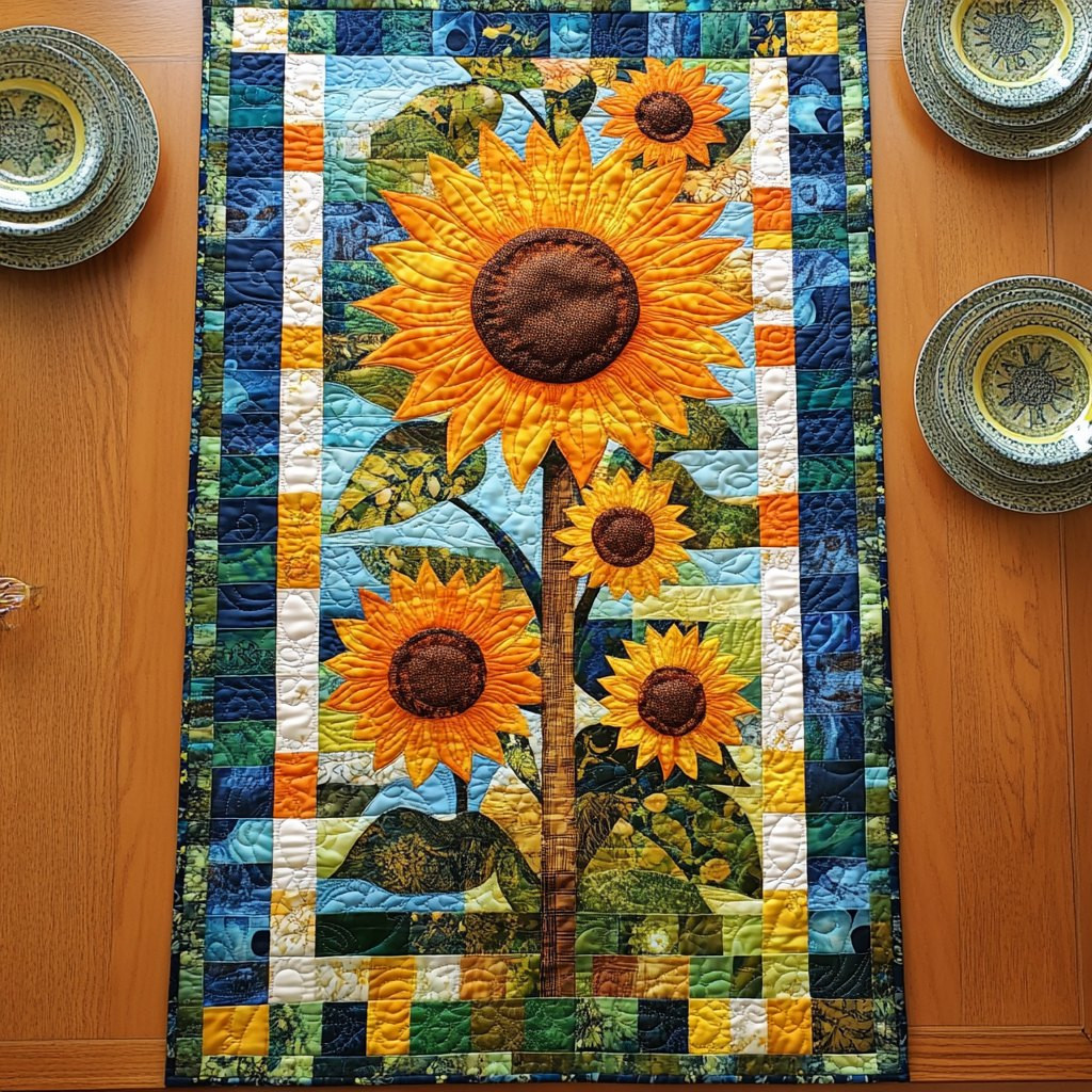 Sun Blossom Table Runner - Made to Order TABLE928