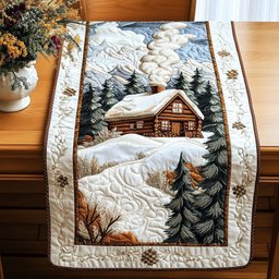 Snowy Escape Table Runner - Made to Order TABLE928