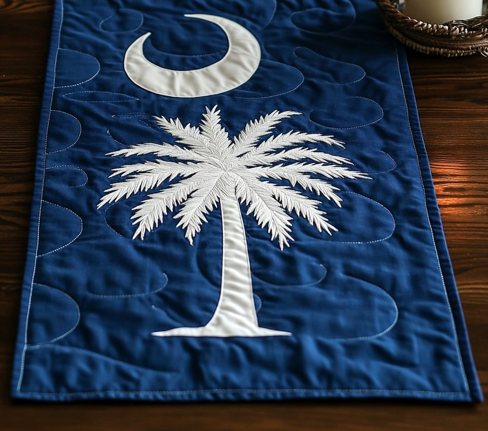 South Carolina Flag Table Runner - Made to Order TABLE928