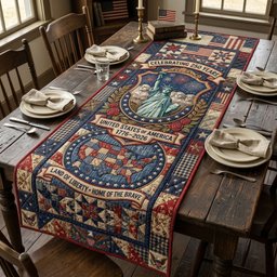 Statue of Liberty Home of the Brave Table Runner - Made to Order TABLE928