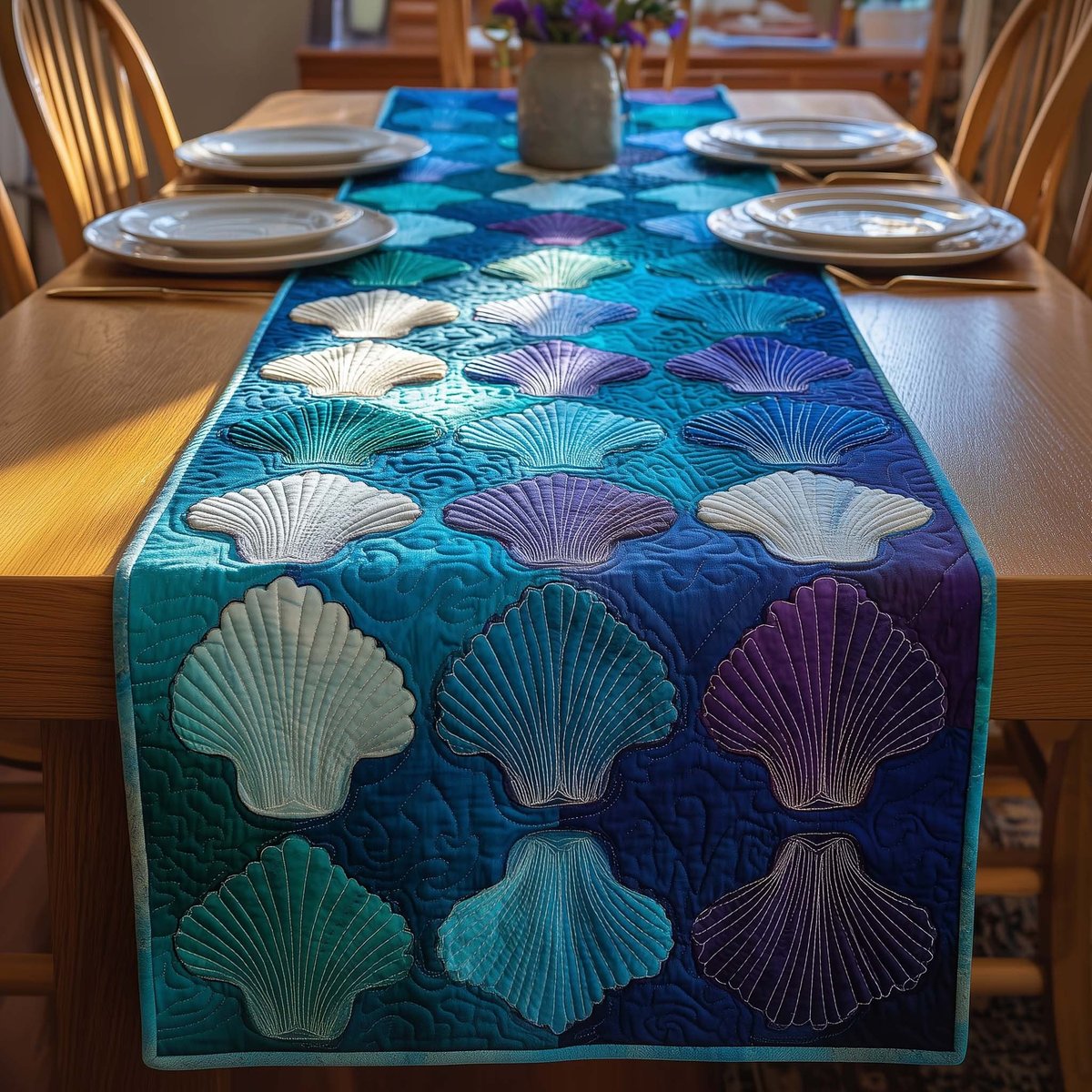 Shell Gradient Table Runner - Made to Order TABLE928