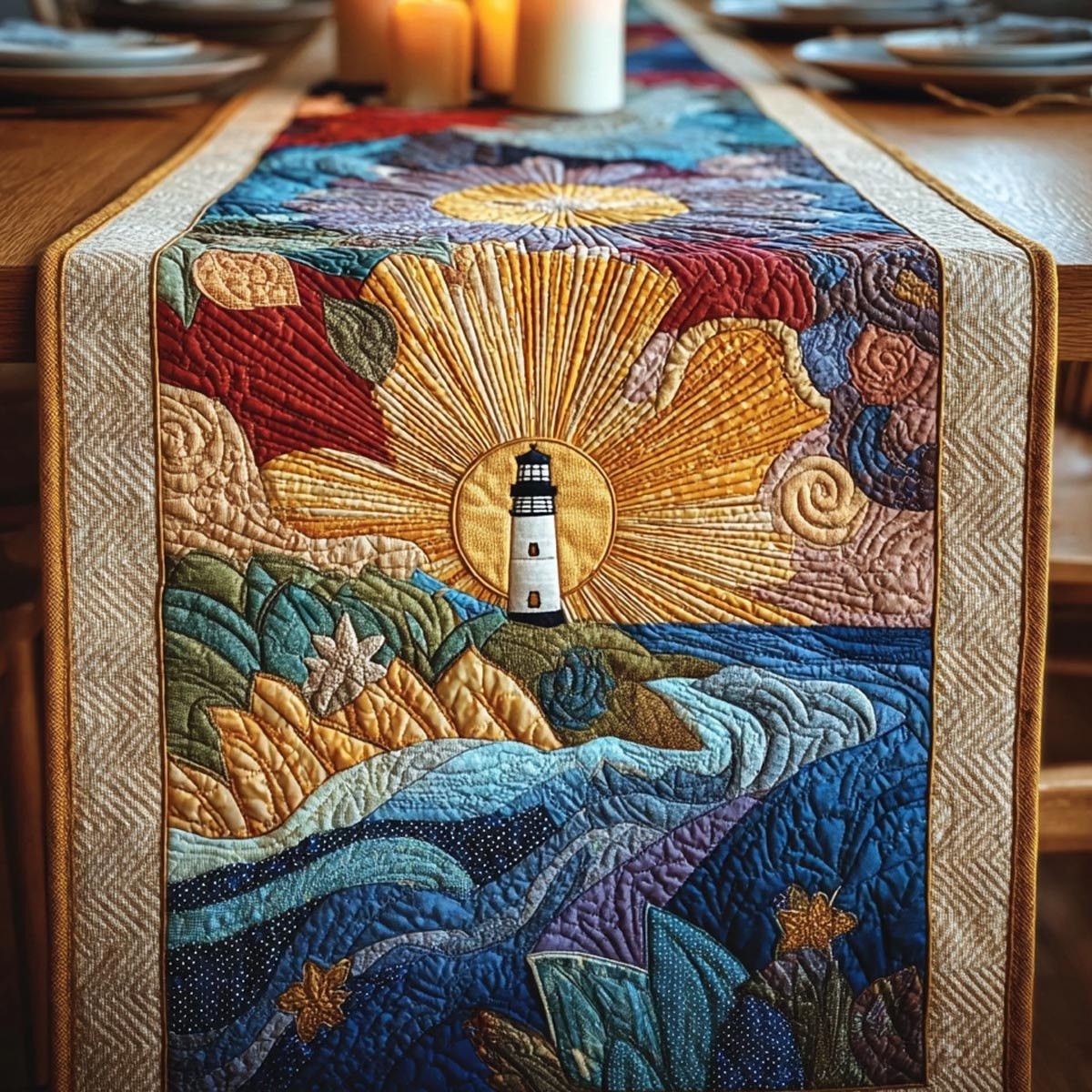 Silent Light Table Runner - Made to Order TABLE928