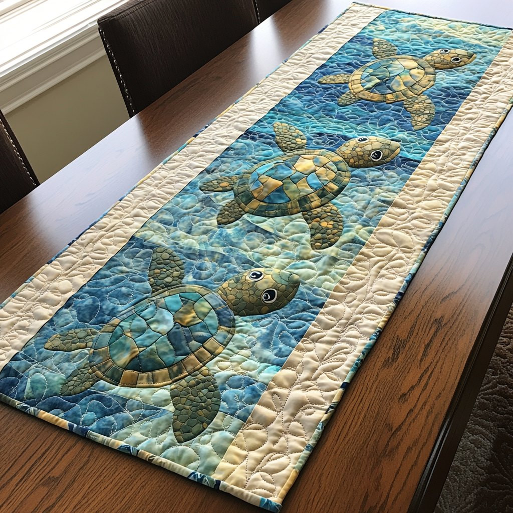 Shell Serenity Table Runner - Made to Order TABLE928