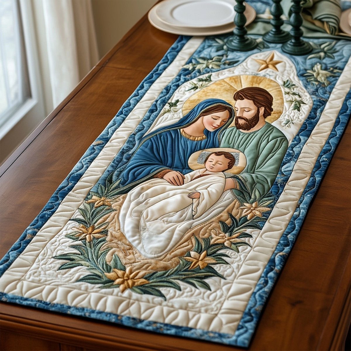 Silent Blessing Table Runner - Made to Order TABLE928