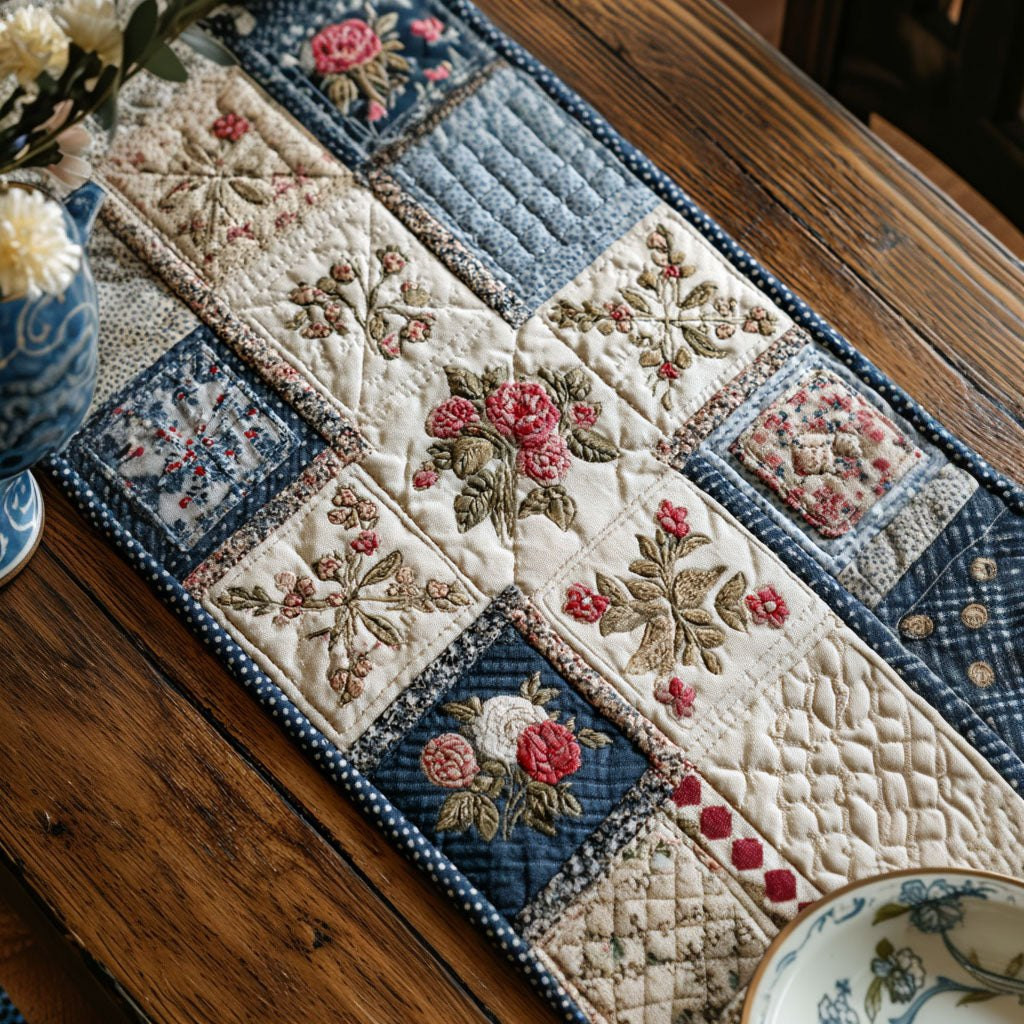 Shabby Chic Rosefield Table Runner - Made to Order TABLE928