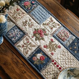 Shabby Chic Rosefield Table Runner - Made to Order TABLE928