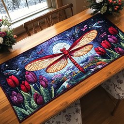 Serenity Dragonfly Table Runner - Made to Order TABLE928