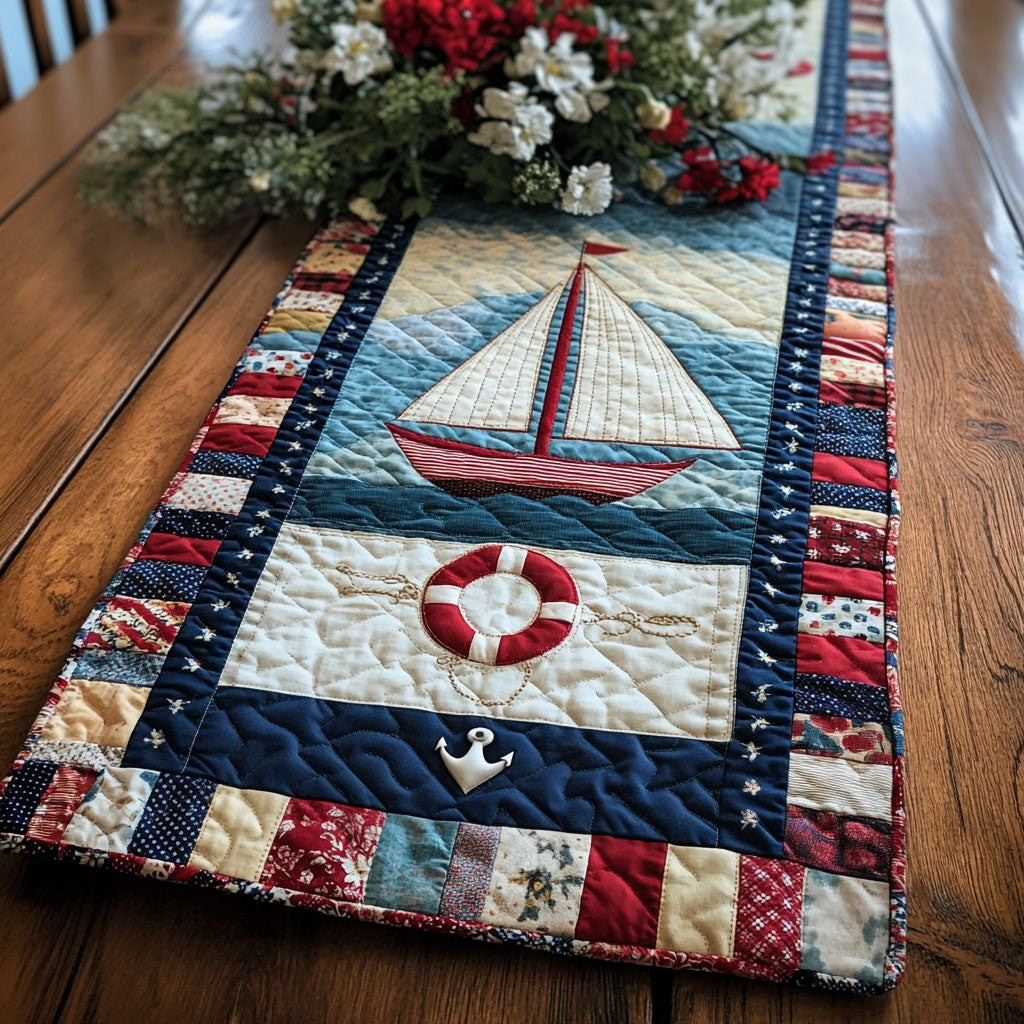 Sea Breeze Sailing Table Runner - Made to Order TABLE928