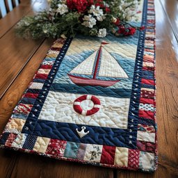 Sea Breeze Sailing Table Runner - Made to Order TABLE928