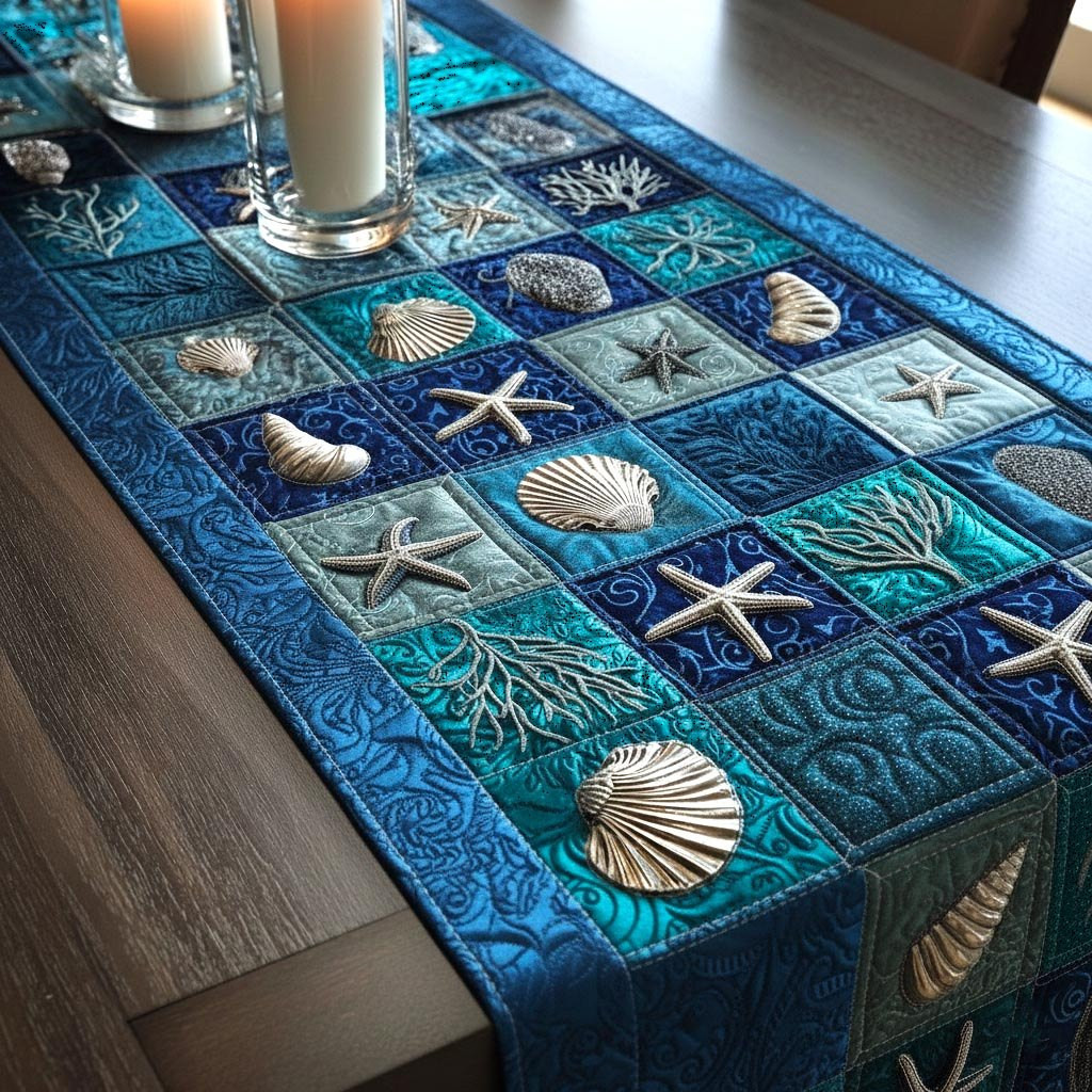 Seashell Calm Table Runner - Made to Order TABLE928
