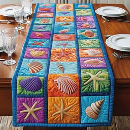 Seashells Table Runner - Made to Order TABLE928