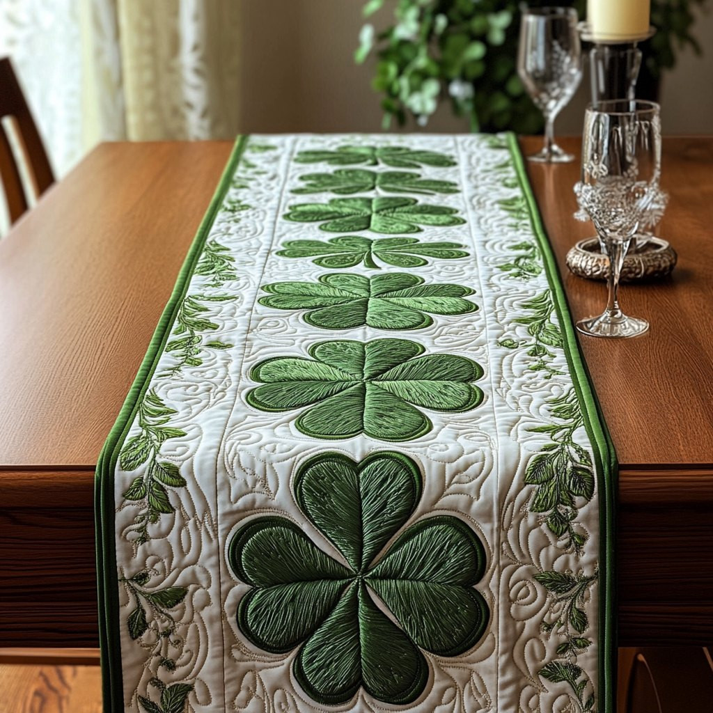 Shamrock Path Table Runner - Made to Order TABLE928