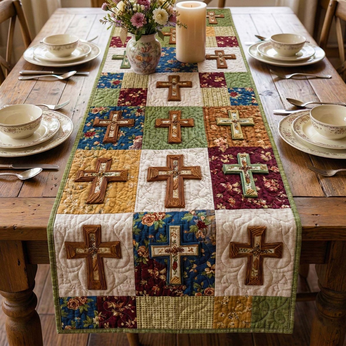 Rustic Cross Table Runner - Made to Order TABLE928