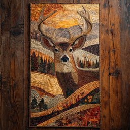 Rustic Stag Table Runner - Made to Order TABLE928