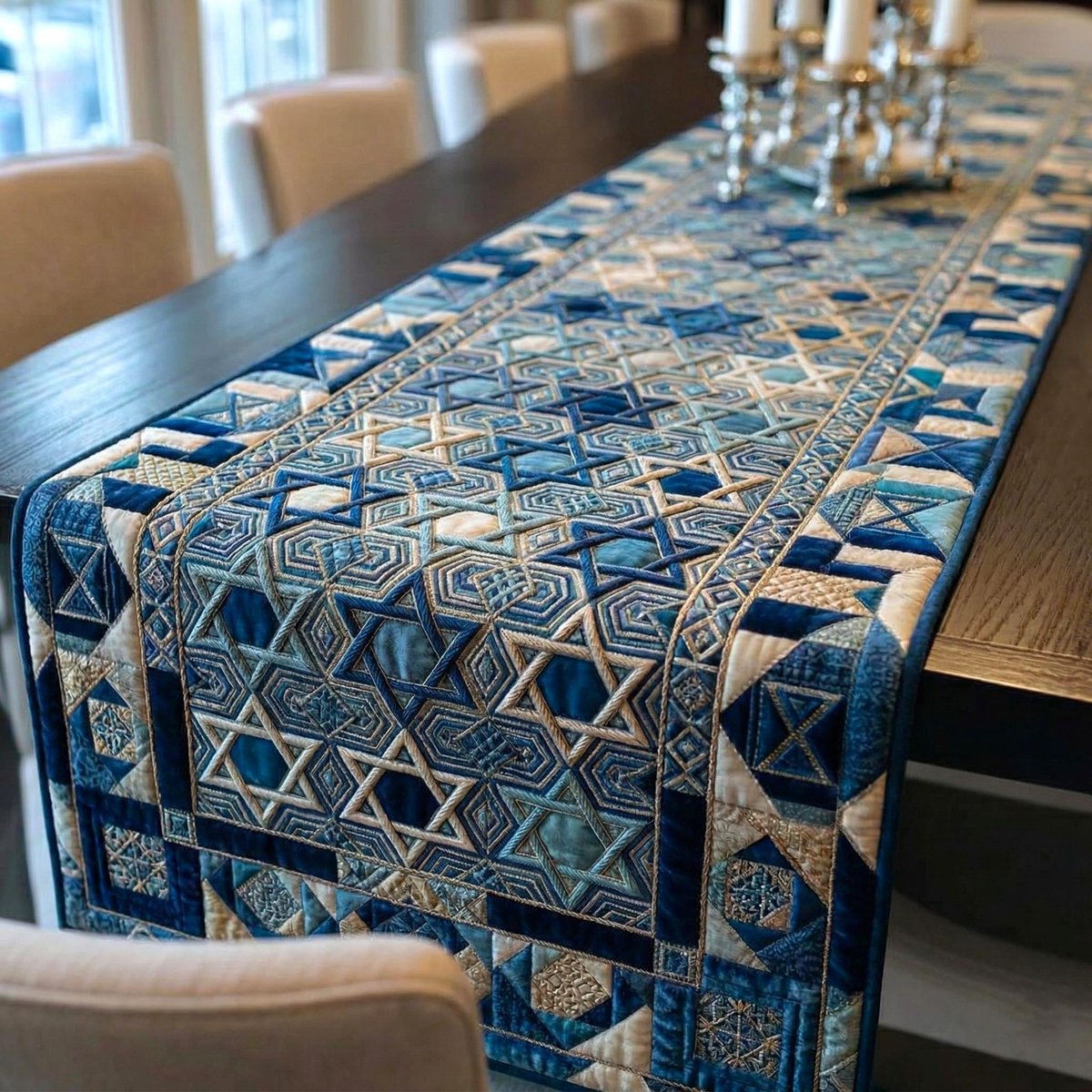 Sacred Patchwork Table Runner - Made to Order TABLE928