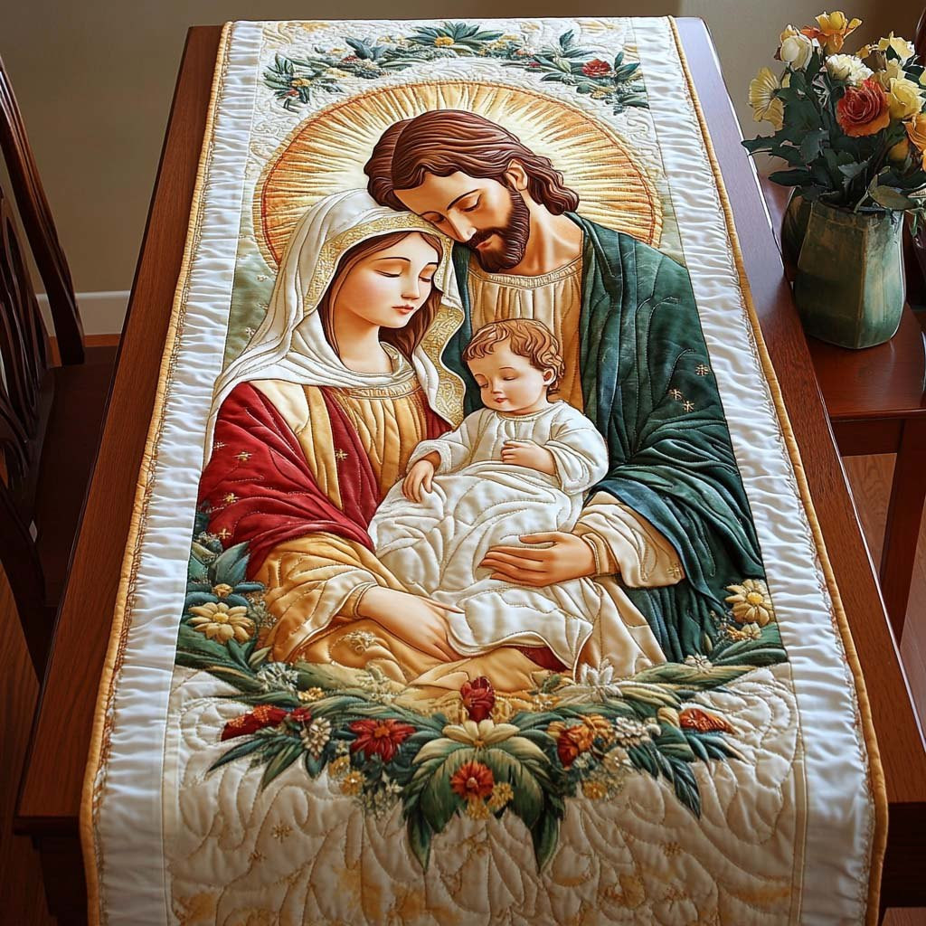 Sacred Family Joy Table Runner - Made to Order TABLE928