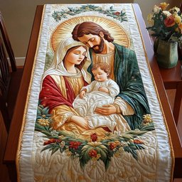 Sacred Family Joy Table Runner - Made to Order TABLE928