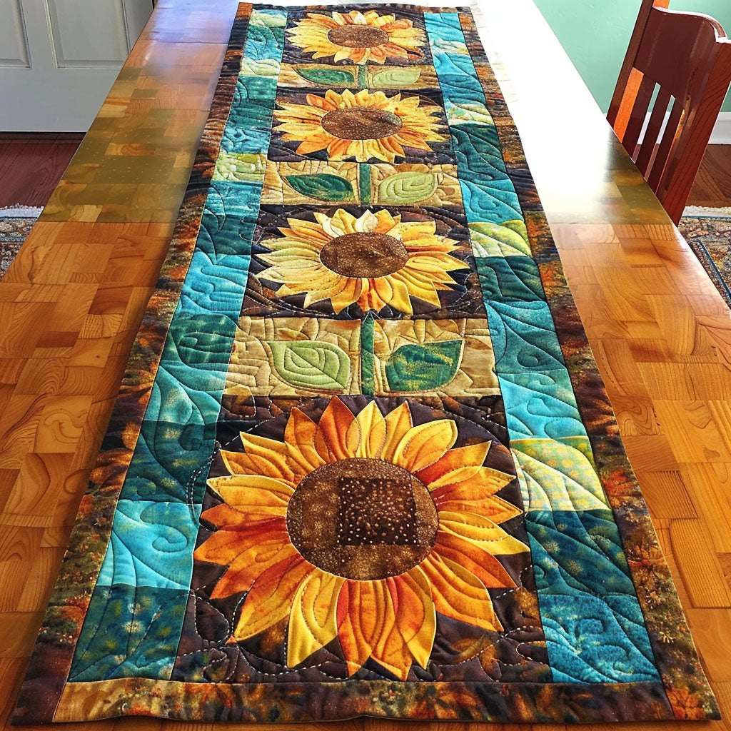 Rustic Sunflower Flow Table Runner - Made to Order TABLE928