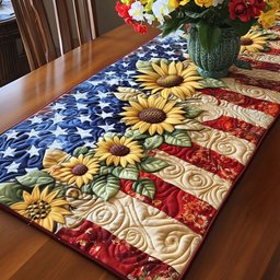 Rustic Sunburst Pride Table Runner - Made to Order TABLE928