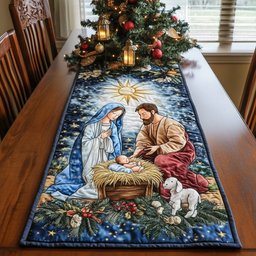 Sacred Night of Hope Table Runner - Made to Order TABLE928