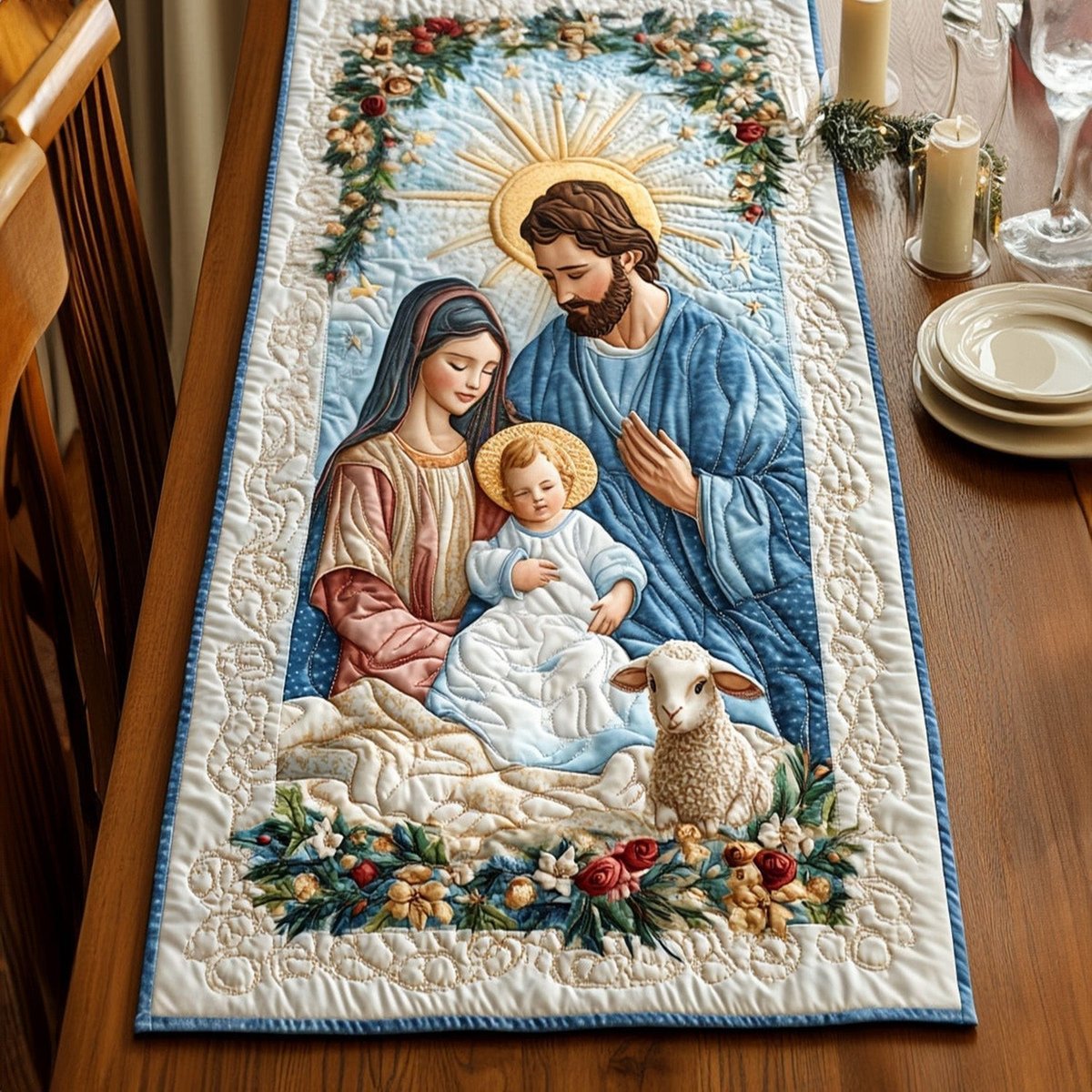 Sacred Presence Table Runner - Made to Order TABLE928