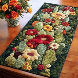 Golden Cactus Table Runner - Made to Order TABLE928